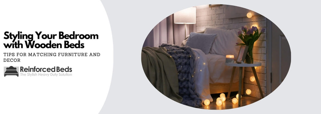 Styling a bedroom with wooden beds