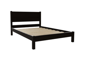 Stavern Pine Bed in Low End Finished in Black Ash Stain