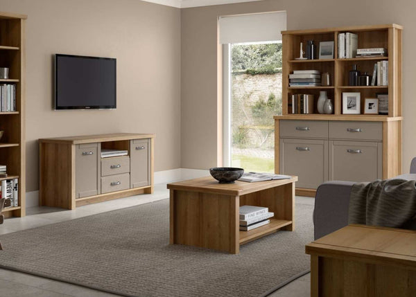Docking Lounge Furniture Stone Grey & Mountain Oak