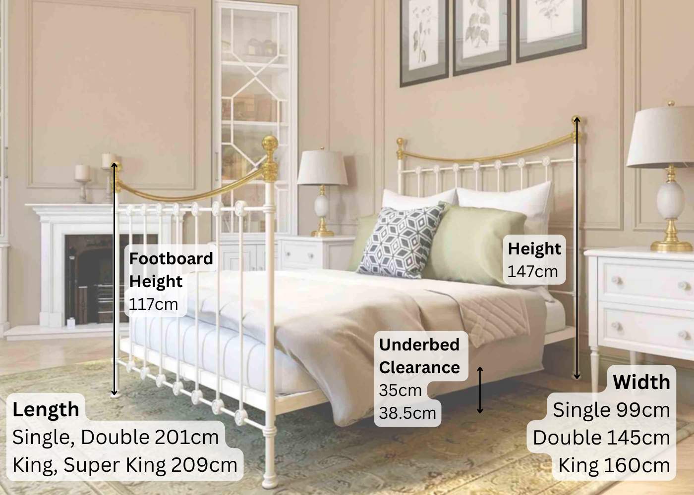 Emily Bed DImensions