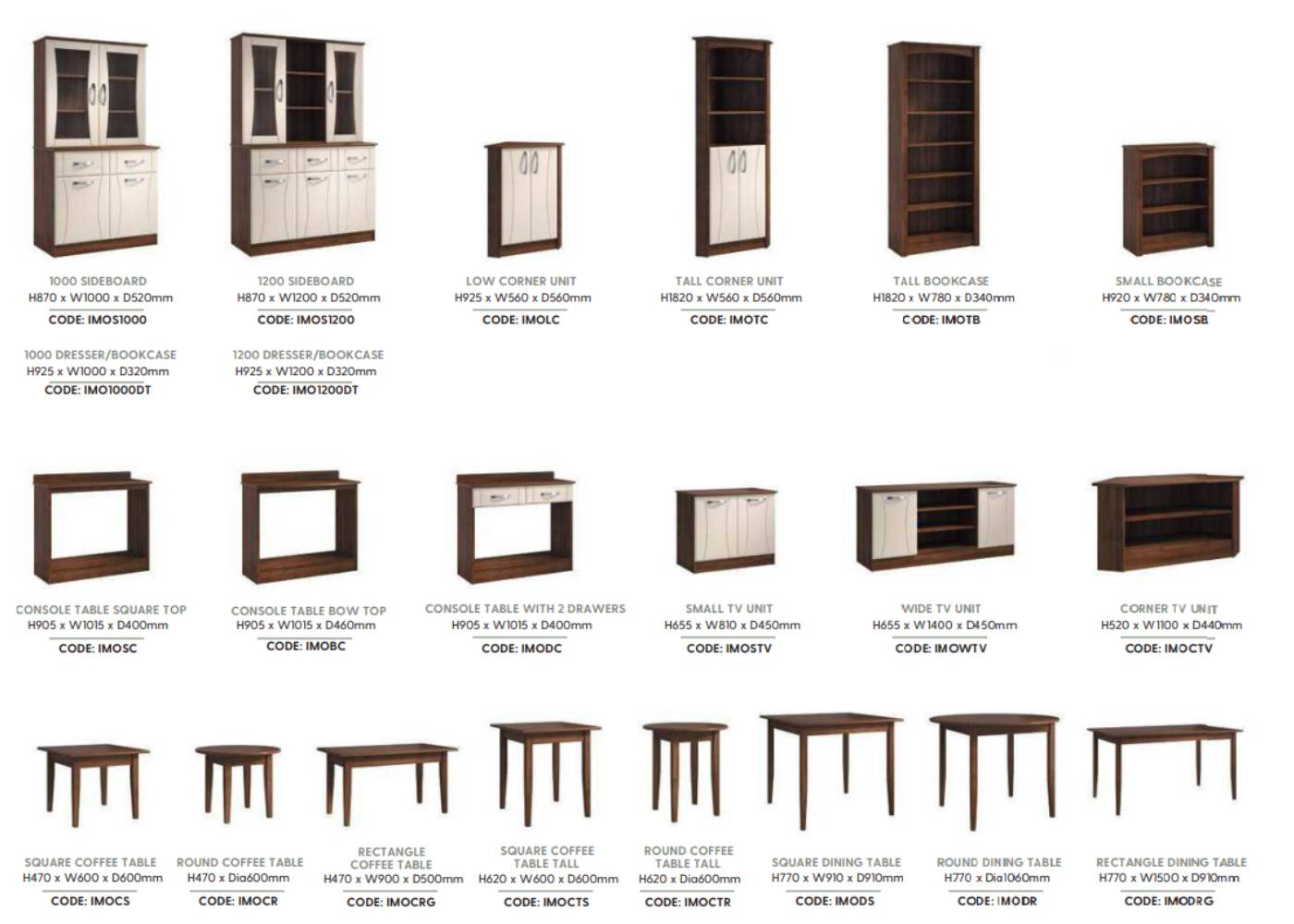 Ingham Furniture Dimensions