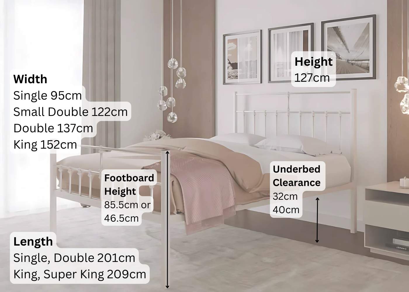Lauren Bed Dimensions