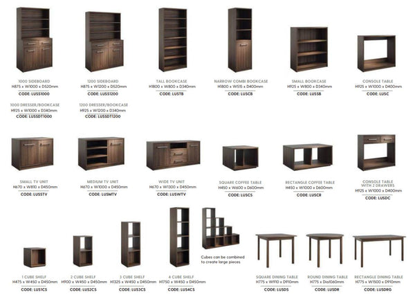 Ludham Furniture Dimensions