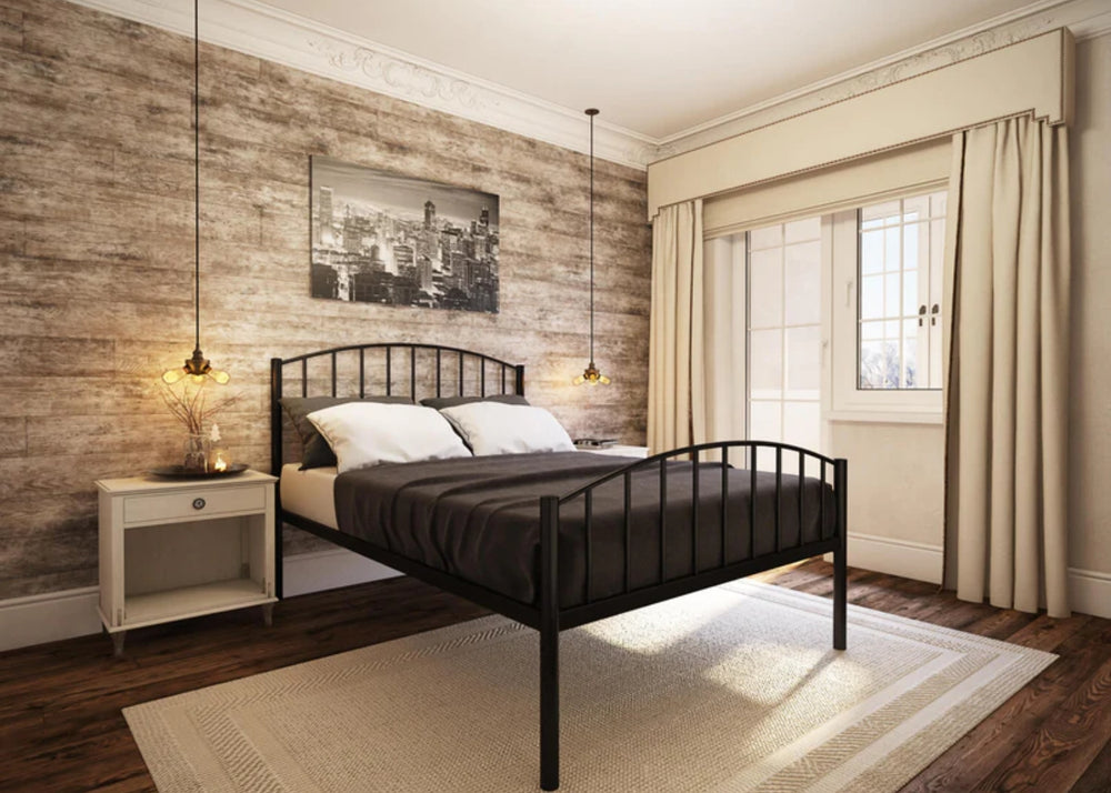 Melody Metal Bed Frame High End Finished in White