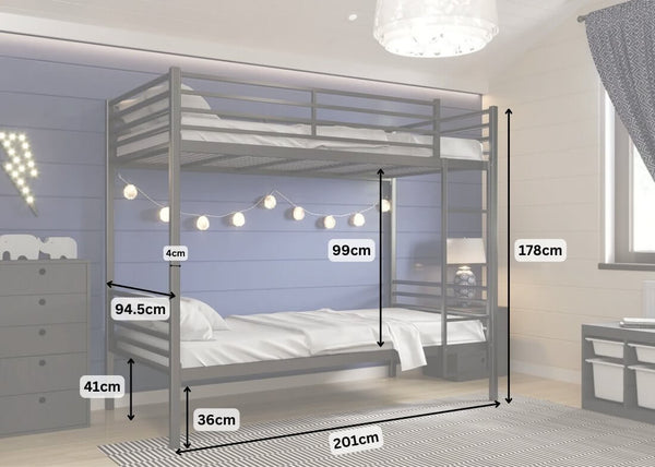Dimensions of Norfolk HD Bunk Bed