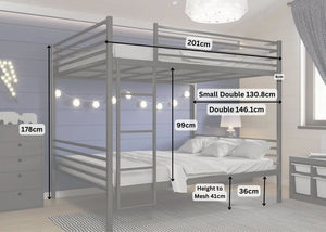 Dimension of Norfolk Quadruple Bunk Bed