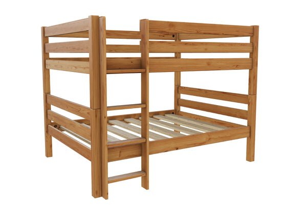 Quad Bunk Bed Finished in Stained Antique Wax