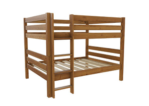 Quad Bunk Bed Finished in Stained Oak