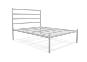 Becky Low End Metal Bed Frame Finished in Painted White