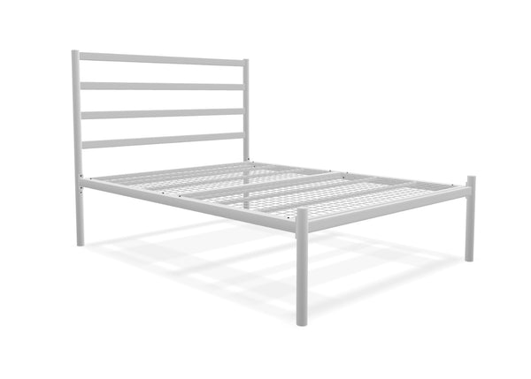 Becky Low End Metal Bed Frame Finished in Painted White