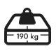 Supports up to 190 Kg (per user)