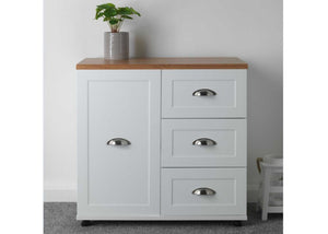3 Door / 1 Door Multi Chest Painted Cashmere with Scoop Handles