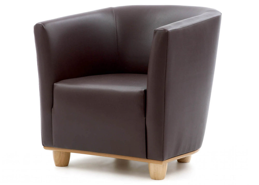 Extreme Jura Tub Chair in Chestnut + Oak Feet