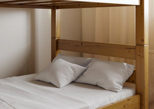 Heavy Duty Bunk Bed Plus in Oak (Left)