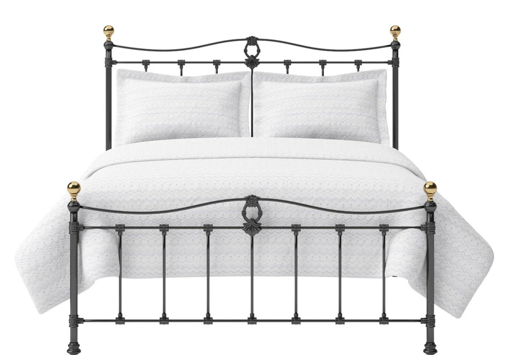 Front View of The Tula Bed in Black