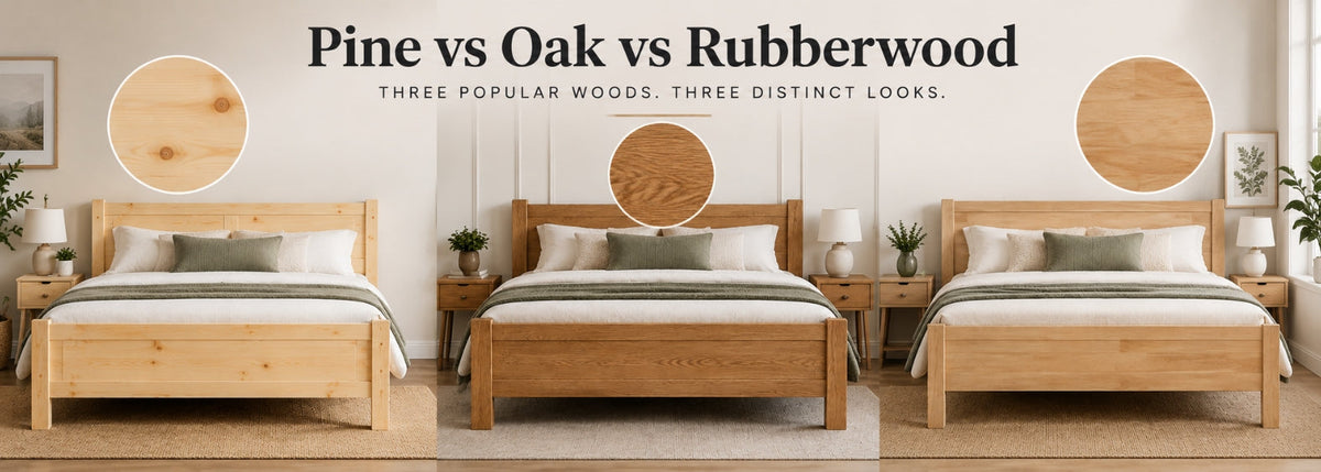 Best Wood for Bed Frames: Pine, Oak and Rubberwood Compared