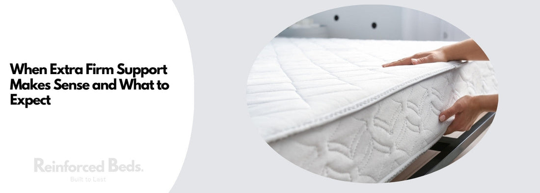 When extra firm support makes sense