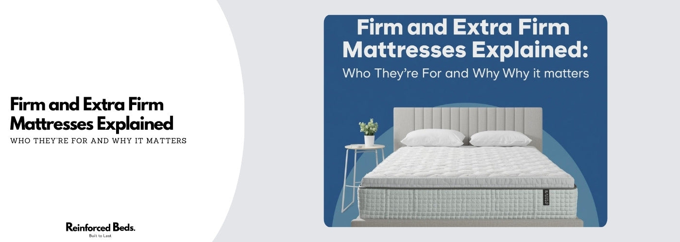 Firm and Extra Firm Mattresses Explained: Who They’re For and Why It Matters Blog Post