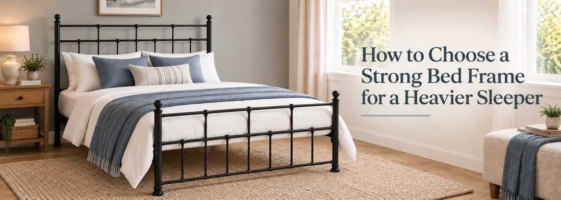 How to Choose a Strong Bed Frame for a Heavier Sleeper