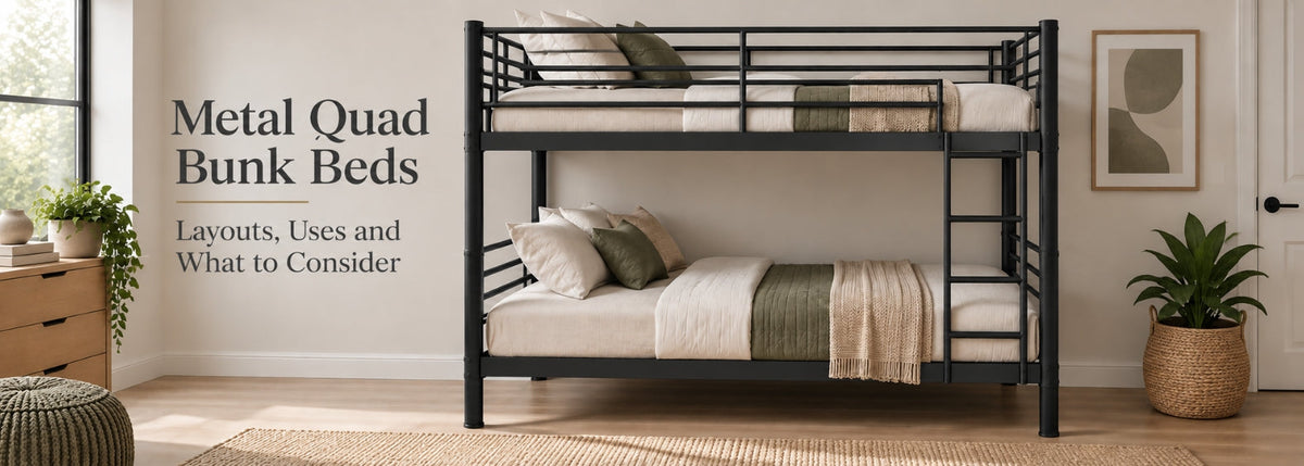 Metal Quad Bunk Beds: Layouts, Uses and What to Consider