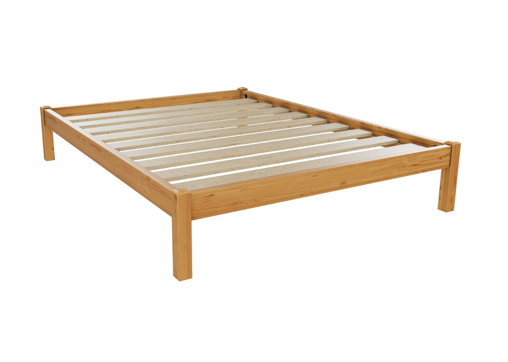 Lille Pine Bed Finished in Oak Stain
