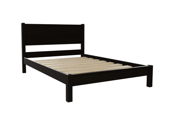 Stavern Pine Bed in Low End Finished in Black Ash Stain
