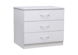 3 Drawer Chest in White