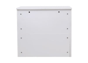 3 Drawer Chest in White (Rear View)