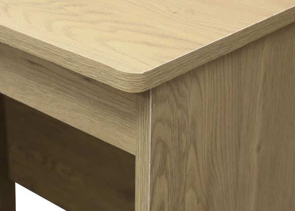 3 Drawer Desk in Oak, with Rounded Corners