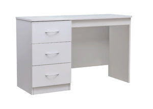 3 Drawer Desk in White