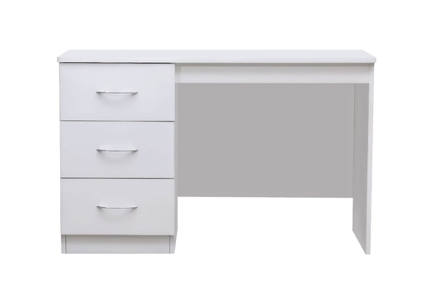 3 Drawer Desk in White