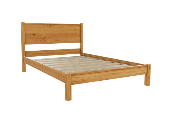 Stavern Pine Bed Low End Finished in Antique Lacquer