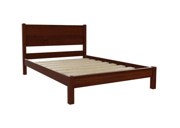 Stavern Bed Low End Finished in Mahogany Stain