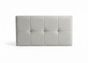 8 Cube Design Headboard in Velvet Light Grey