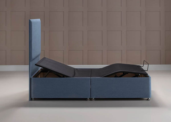 Heavy Duty Adjustable Bed | Folded | Sunflower Headboard