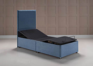 Heavy Duty Adjustable Bed | Folded | Sunflower Headboard