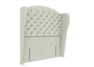 Alladale Floor Standing Headboard, Finished in Faux Linen Polar