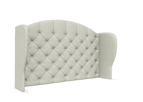 Alladale Winged Headboard Strutted Finished in Faux Linen Polar