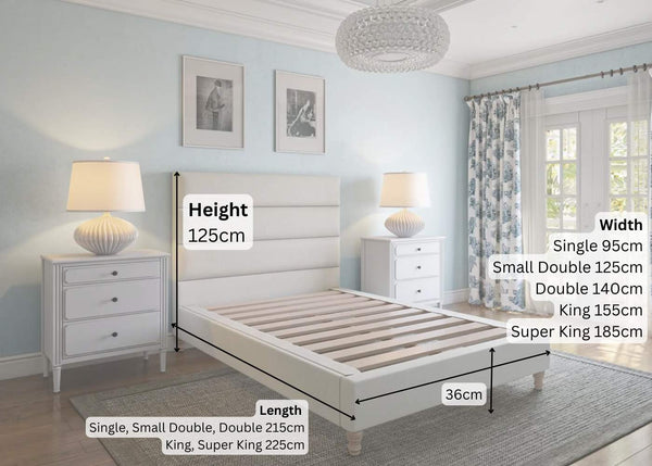 Altea Fabric Bed Dimensions
