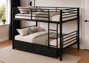 Anmer Quad Bunk with 2 Underbed Storage Drawers