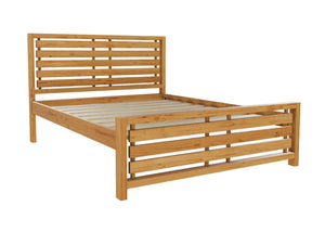 Novara Pine Bed High End Finished in Antique Lacquer Stain