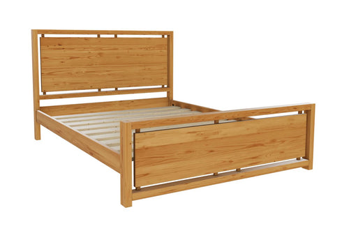 Messina Pine High end Bed Finished in Antique Lacquer