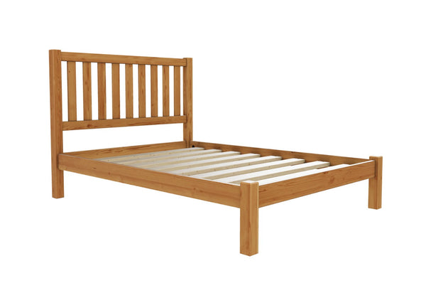 Sandringham Shaker Bed in Low End Finished in Stained Antique Wax
