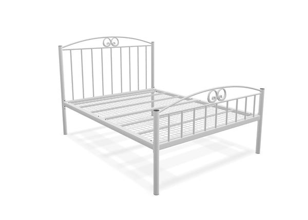 Aubrey High End Bed in Ivory, with Reinforced Mesh Base