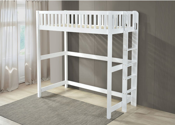 Beccles High Sleeper in White, with Extra Thick 29mm Slats