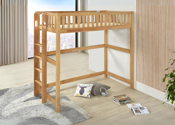 Beccles High Sleeper in Oak Finish, with Universal Ladder