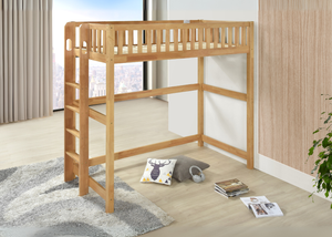 Beccles High Sleeper in Oak Finish, with Universal Ladder
