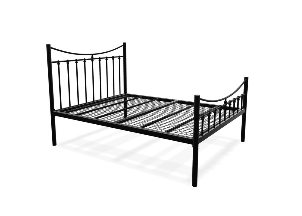 Belle High End Bed in Black, with Reinforced Mesh Base
