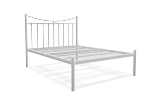 Belle Low End Bed in Ivory, with Reinforced Mesh Base