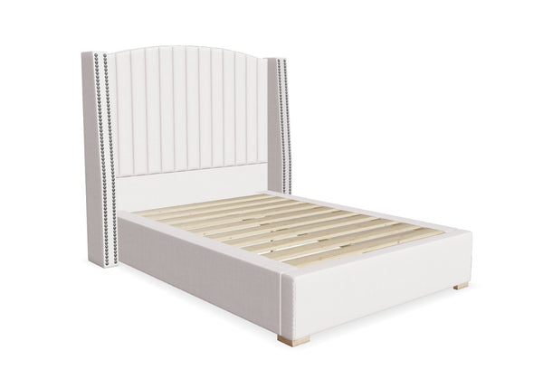 Binham Fabric Bed, Finished in Flat Weave Putty Cream